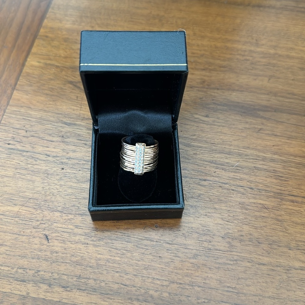 Jacquie Aiche 14K Rose Gold Diamond Multi-Band Ring